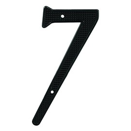 Prime-Line MP4117 4 In. House Number 7, Diecast, Black Finish (2 Pack)