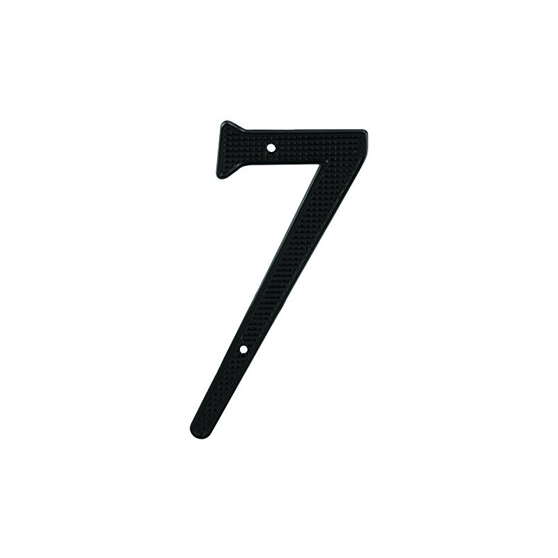 Prime-Line MP4117 4 In. House Number 7, Diecast, Black Finish