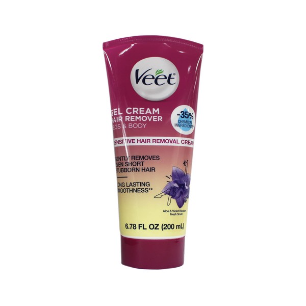 Veet Gel Cream Sensitive Formula Hair Remover With Aloe Vera And Vitamin E, 22  Ounce (Pack of 6)