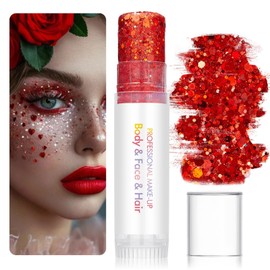 6 Colors Body Glitter Stick - Sparkling Gel Paint for Face,Body & Hair - Festival Makeup, Beauty Accessories for Party Carnival