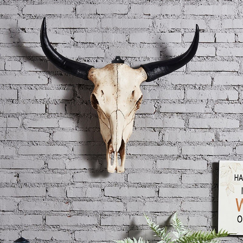 Merkaunis 12 Pcs European Mount Skull Hanger, Metal Deer Skull