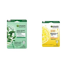 Garnier Skin Active Garnier skin active hidra bomb mascarilla facial en tela hidratante matificante  Mascarilla Facial en Tela Tono Uniforme con...   