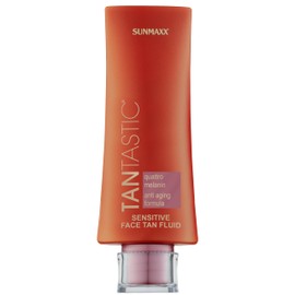 Tantastic Sensitive Face Tan Fluid, Tanning Accelerator, Pre Sun Facial Fluid, Sensitive, Face, Neck & Décolleté, Anti-Ageing, 4x Melanin Concentration