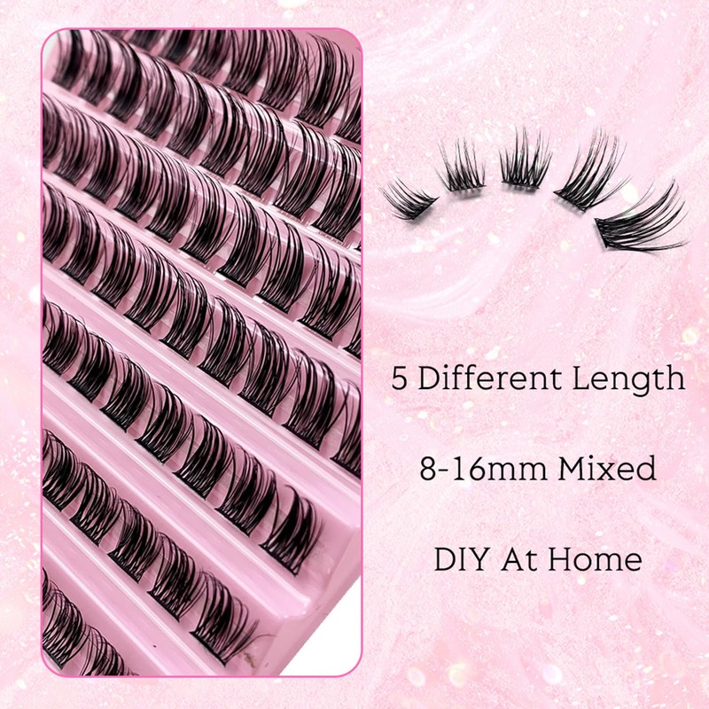 Selawasty Lash Clusters Eyelashes Cluster Lashes Individual Lashes Eyelash Extensions