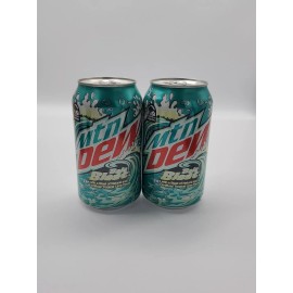 Mountain Dew 2 NEW Full 2024 Mountain Dew BAJA BLAST 12oz Mtn Dew Cans 20th Anniversary Baja