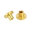 QWORK 4 Pack T8 300mm Lead Screw and Brass Nut