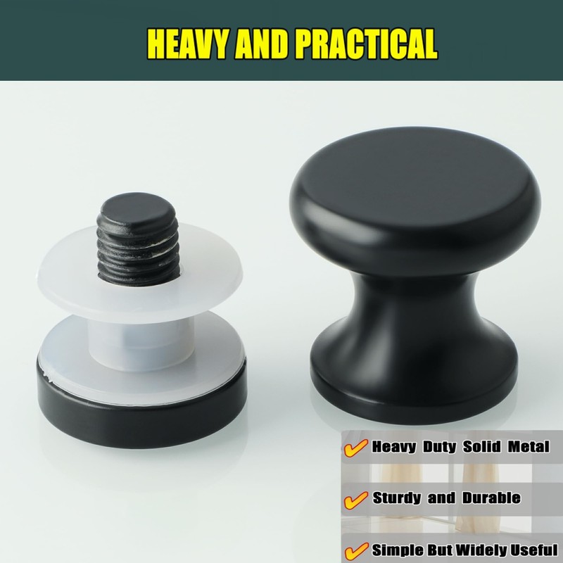 Mooche Shower Glass Door Handle Sliding Doors Knob, 3 cm