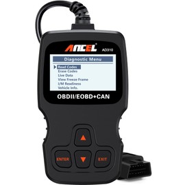 ANCEL AD310 Classic Enhanced Universal OBD II Scanner Car Engine Fault Code Reader CAN Diagnostic Scan Tool, Read and Clear Error Codes for 1996 or Newer OBD2 Protocol Vehicle (Black)
