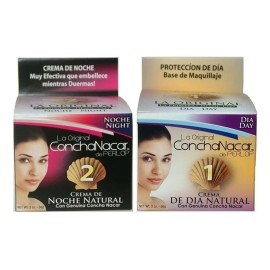 Concha Nacar Face Cream Combo 1-2 - Crema De Día 2oz, Crema