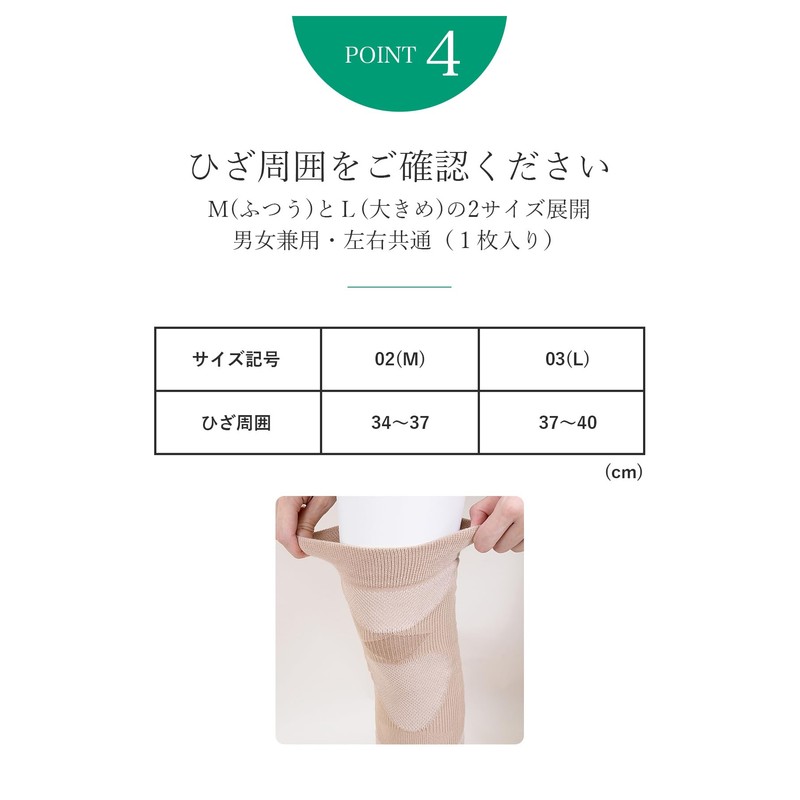 Wacoal Raku Partner DWL610 Knee Supporter, Cotton Blend, Unisex, Set