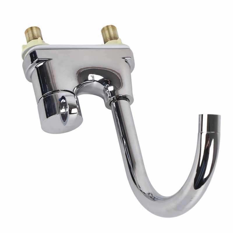 G1/2 Bathroom Basin Faucet Hot and Cold Water Mixer Dual‑Hole