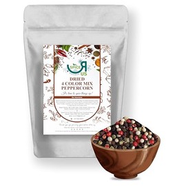 four Colour Mixed Whole Peppercorns Dried (Black | White | Pink | Green) Premium Quality by spice r us 50g-1900g (90g)