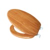 J&V Textiles Elongated Toilet Seat With Easy Clean & Change