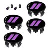 4PCS 2.5 inch Slash Wheel Center Cap Covers 4PCS Tire
