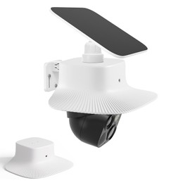 Outdoor Camera Cover Compatible with Eufy SoloCam S340 - Sun Rain UV Shield for Security Monitoring System, Weatherproof ABS Protector for Solar Wireless Security Camera (Cover Only)