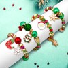 Nanafast Christmas Bracelet Set Santa Claus Snowflake Christmas Tree Beaded
