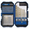 40-piece set titanium coated hss twist drill bit set