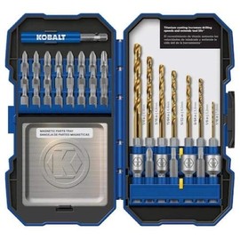 40-piece set titanium coated hss twist drill bit set