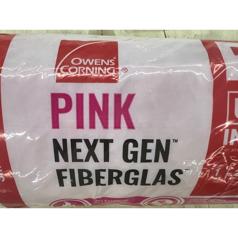 Owens Corning Pink EcoTouch Insulation R6.7 Roll 2” Thick 16”