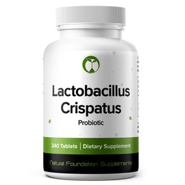 Lactobacillus Crispatus Probiotic Supplement 240 Tablets 3 Billion CFU Probiotics for Women Supports Vaginal Digestive & Gut Health (240, Lactobacillus Crispatus)