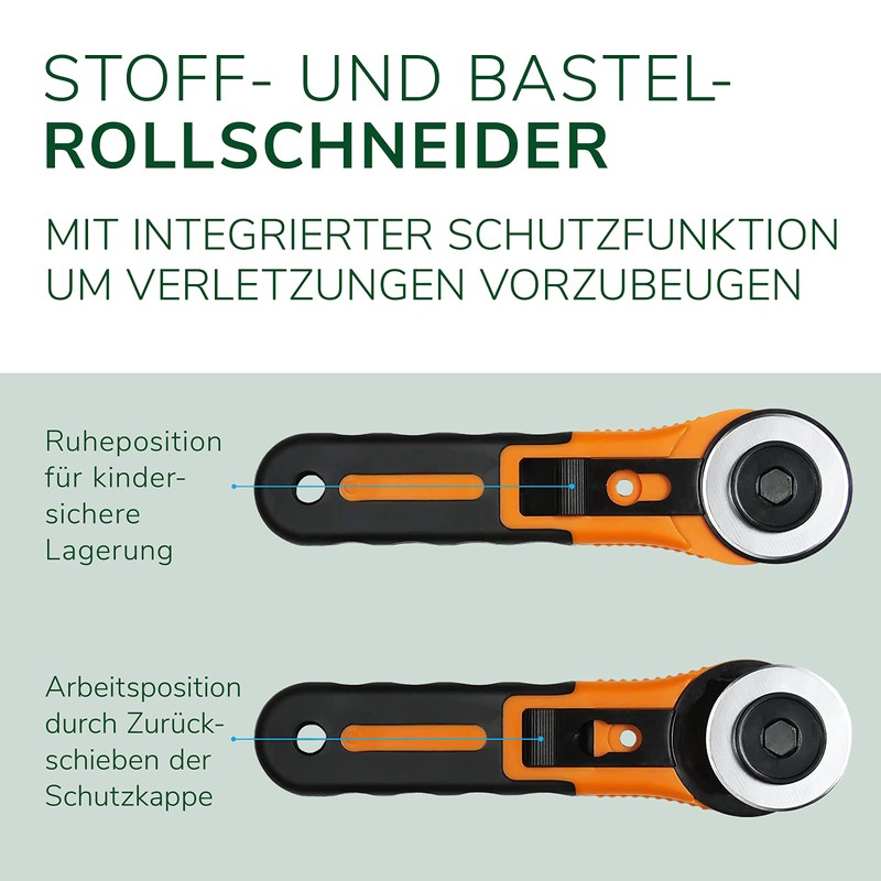 Nestor & Gamble, fabric cutter with integrated protective function and