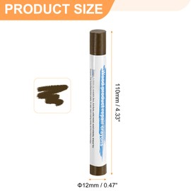 HARFINGTON 5pcs Wood Filler Sticks Wooden Wax Touch Up Furniture Repair Crayons for Scratch Hole Wood, Teak