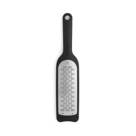 Brabantia Tasty+ Cook & Serve - Cheese Grater plus Cover (Dark Grey) Large Grip, Non-Slip Base, Plastic Safety Cover, Dishwasher Safe, (121661)
