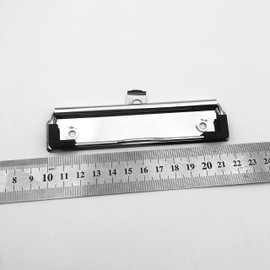 Julyun 10 Pack Clipboard Clips 7cm,10cm,12cm,3 Sizes You can Choose, Mountable Metal Clipboards Hardware (Centimeters, 12cm with Hook and Rubber Grip)