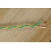 Green & Yellow Twisted Pair Wire 20 AWG / 0.5mm²