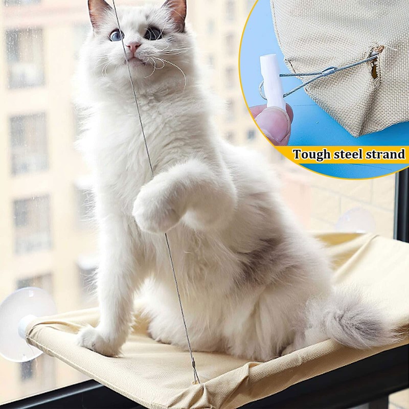 YAUYAP Hamaca para Gatos, Hamaca Cama De Ventana Soporta hasta