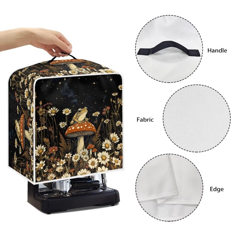 Kathyboom Kathyboom Frog Mushroom Daisy Coffee Machine Covers Anti Dust