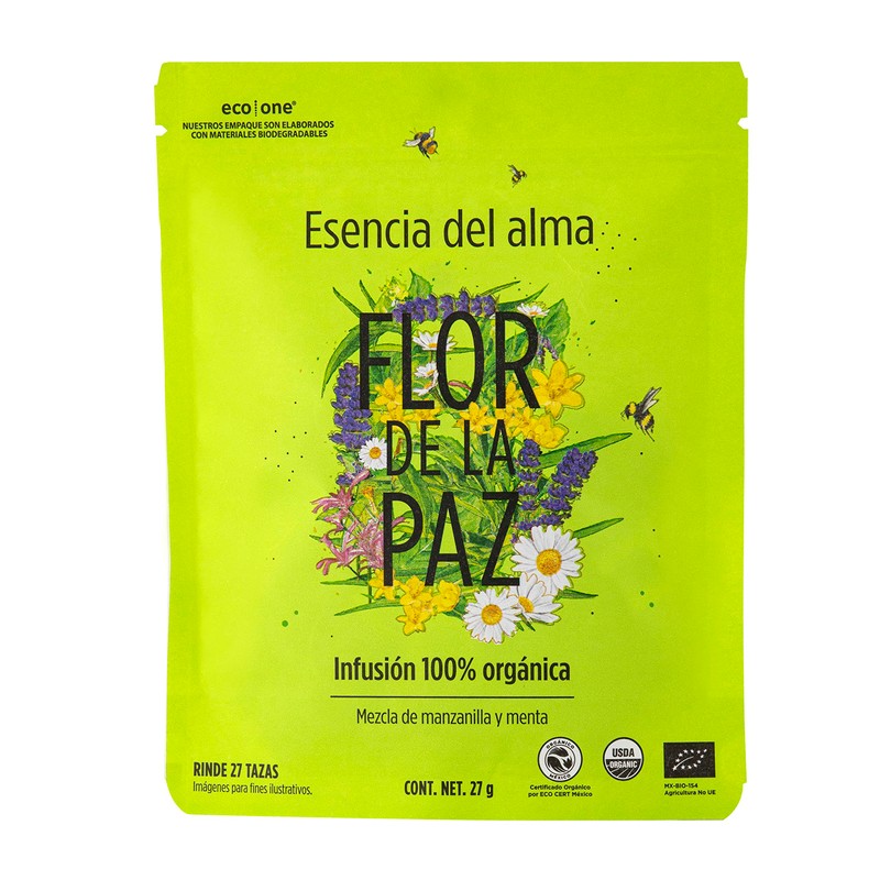 FLOR DE LA PAZ Kit de regalo con vaso infusor