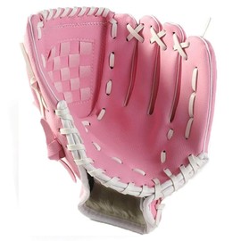 YOASONEK Baseball Gloves Parent & Child Soft Baseball Club Gloves Catch Ball Practice Ball with Ready to Play Ball for Beginners Adults Kids Lower Grade Right Throw (Left Handed Wear) (Kids 10.5",