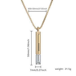 APORVI Breathing Necklace for Quitting Smoking & Anxiety Relief – Smokeless Inhaler Necklace with Filter Cotton, Vape Alternative, Stainless Steel Mindful Breathing Tool (Colorful)