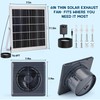 Prozilon Solar Exhaust Fan with 25W Solar Panel, 6" Solar