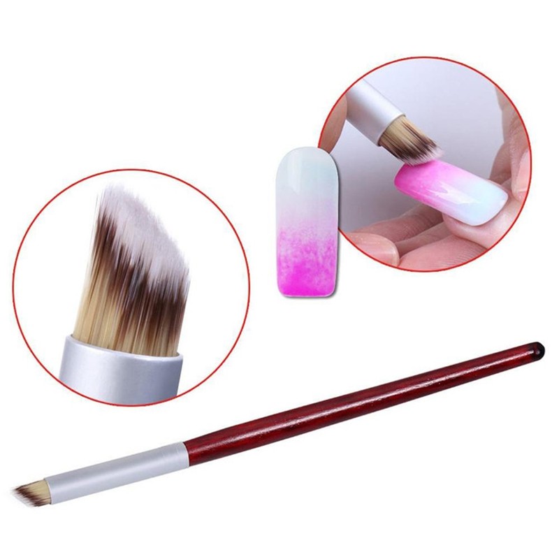 WOKOTO 3Pcs Nail Gradient Sponges Brush Pens Kit With Double