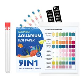 9 in 1 Drinking Water Test Kit, 50 Test Strips for Iron, Copper, Nitrite, Nitrate, pH, Carbonate, and More for Tap Water, Well Water, Swimming Pool, Hot Tub, Aquarium(9-in-1 50 Strips)