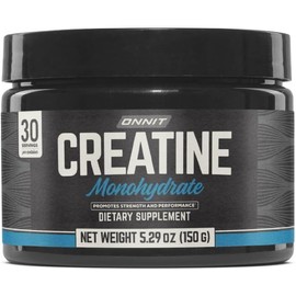 ONNIT Creatine Monohydrate Powder, Creatine Powder Supplement That Promotes Strength and Power, 30 Servings per Tub, 5.29 oz, Pack of 1