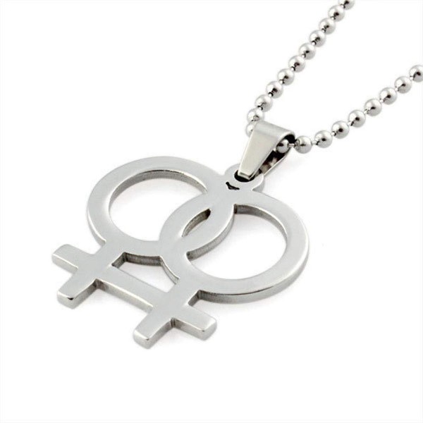 Lesbian Necklace for Women Girls Gay Pride Accessories Lesbian Gifts