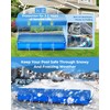 Reinmoson Inflatable Pool Cover Rectangular Fits Pool Under 130" L