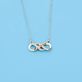 LQRI Grandma Necklace Grandma Gift Granny/Mimi/Nana/Nonna Infinity Love Charm Necklace Grandmother Nana Gift