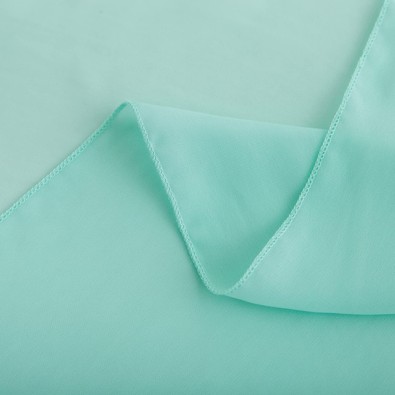 CHUQING Chiffon Table Runner 70 cm x 3 m Mint