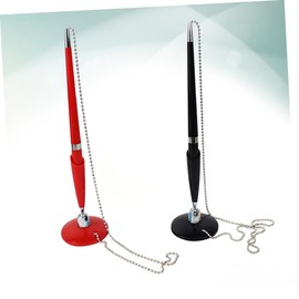 Operitacx Pack of 2 Creative Ballpoint Pens for Office Counter Service Pen Signing Pen Stationery The Chain for Turning the Business