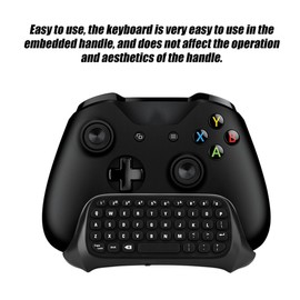 Mini Keyboard for One, 2.4G Receiver Chatpad Message Game Controller Keyboard for One, Black