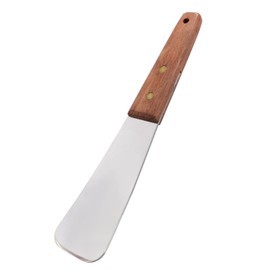 Uenhoy Ice Cream Spade with Wooden Handle, Stainless Steel Ice Cream Shovel, Ice Cream Scoop Dessert Spade Butter Cutter, Flat Shape