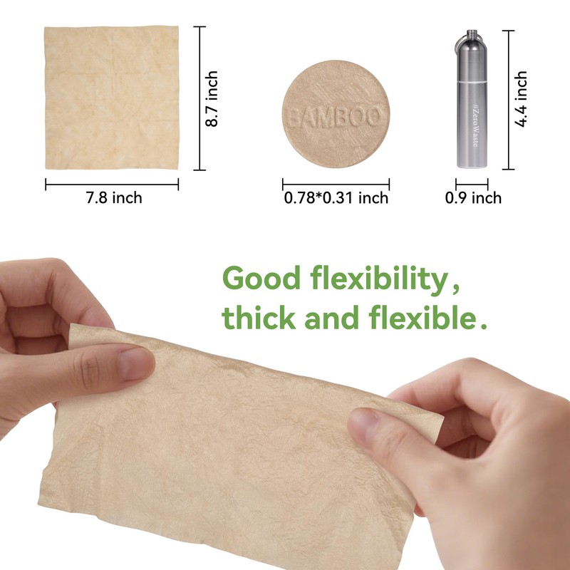 MORGIANA Compressed Towel Tablets - 100 PCS Bamboo Face &
