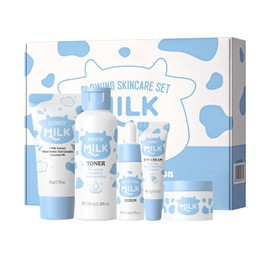 5PCS Milk Skincare Set – Skincare Set for Glowing Skin