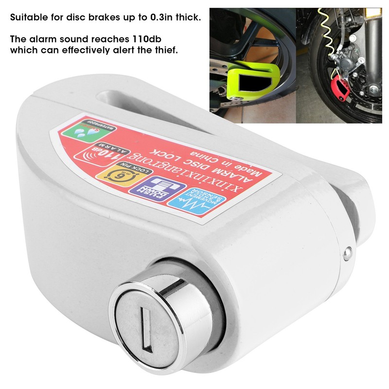 Waterproof Disc Brake Lock Kit 110dB Anti Theft Security Alarm