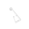 GARDINIA Clear Polyresin Eyelet Hook