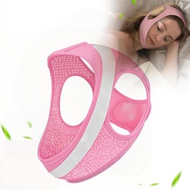 Upgraded Anti Snore Device, Anti Snore Chin Strap, Skin-Friendly, Breathable Chin Strap for Sleeping, Adjustable Anti Dry Mouth Chin Strap, Snore Reducing Aids, Stop Snoring Solution (Pink)